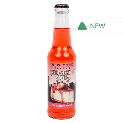 Wholesale New York Deli Style Strawberry Cheesecake Soda Bottle- Bulk