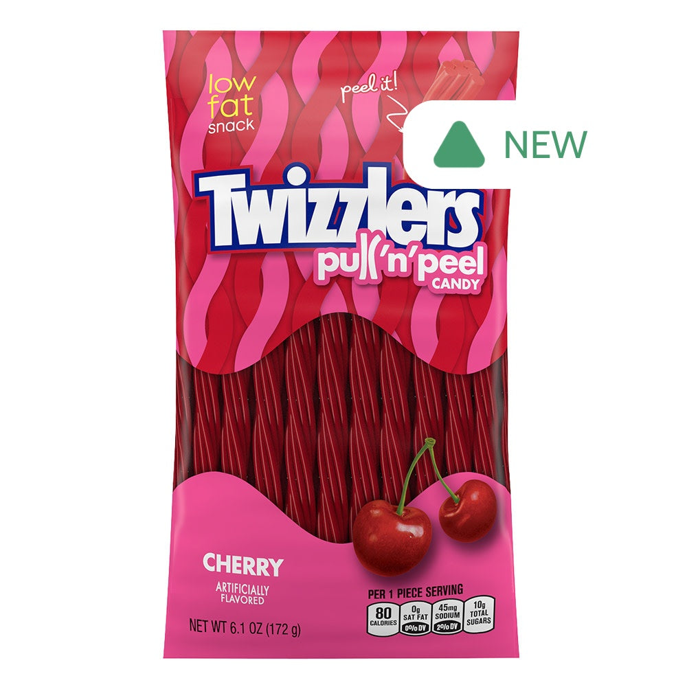 Wholesale Twizzlers Cherry Pull N’ Peel 6.1 Oz Peg Bag- Bulk