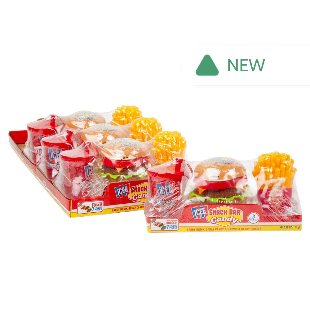 Wholesale Icee Snack Bar Candy 3 Piece Set- Bulk