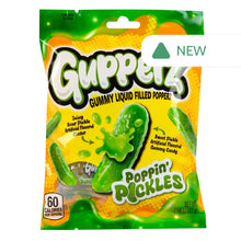 Wholesale Gupperz Poppin’ Pickles Gummy Liquid Filled Popperz 2.54 Oz Peg Bag- Bulk