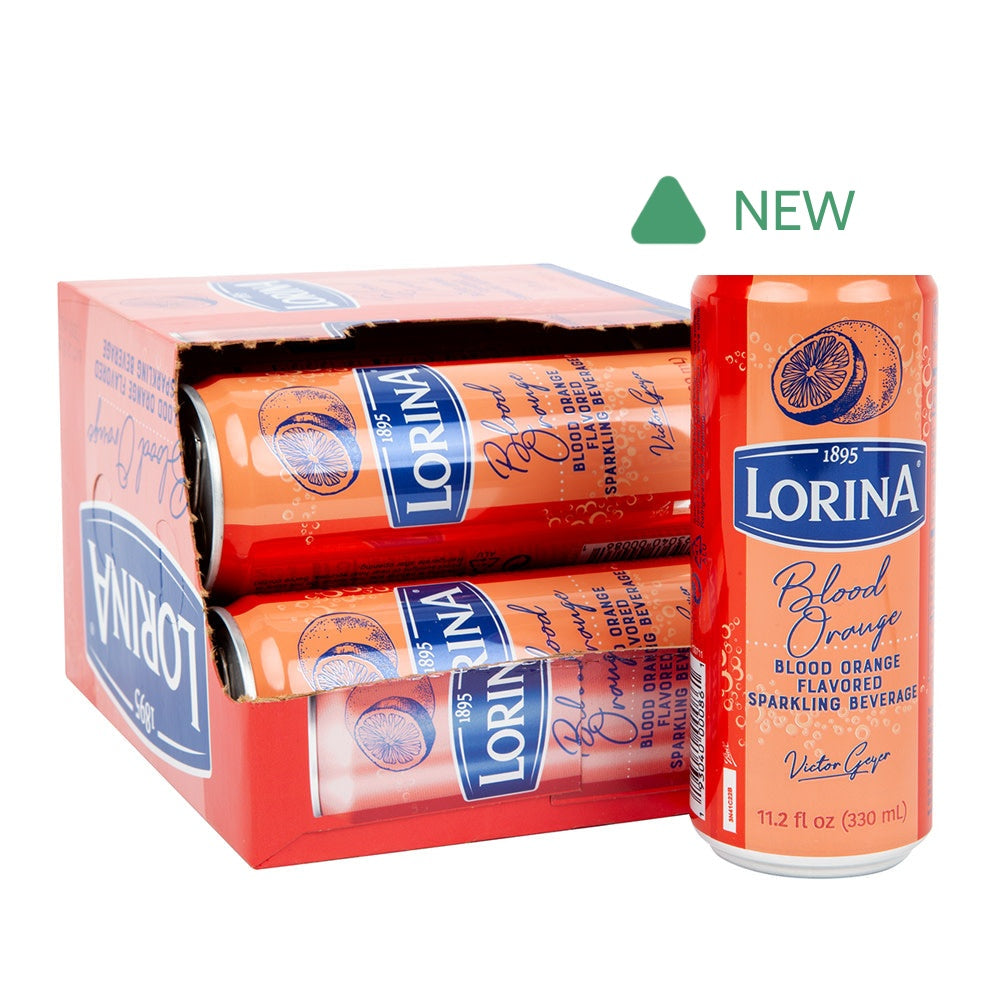 Wholesale Lorina Blood Orange Sparkling Beverage 6 Count 11.2 Oz Can- Bulk