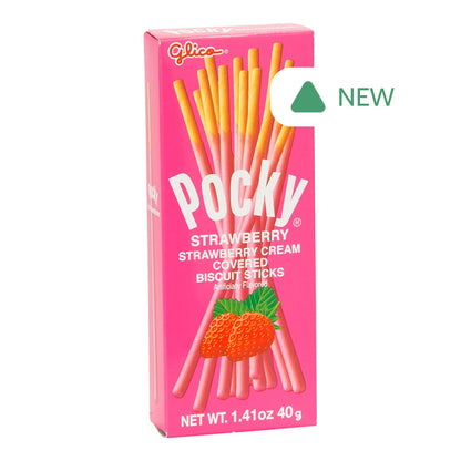 Wholesale Pocky Strawberry Cookie Sticks 1.41 Oz Box- Bulk