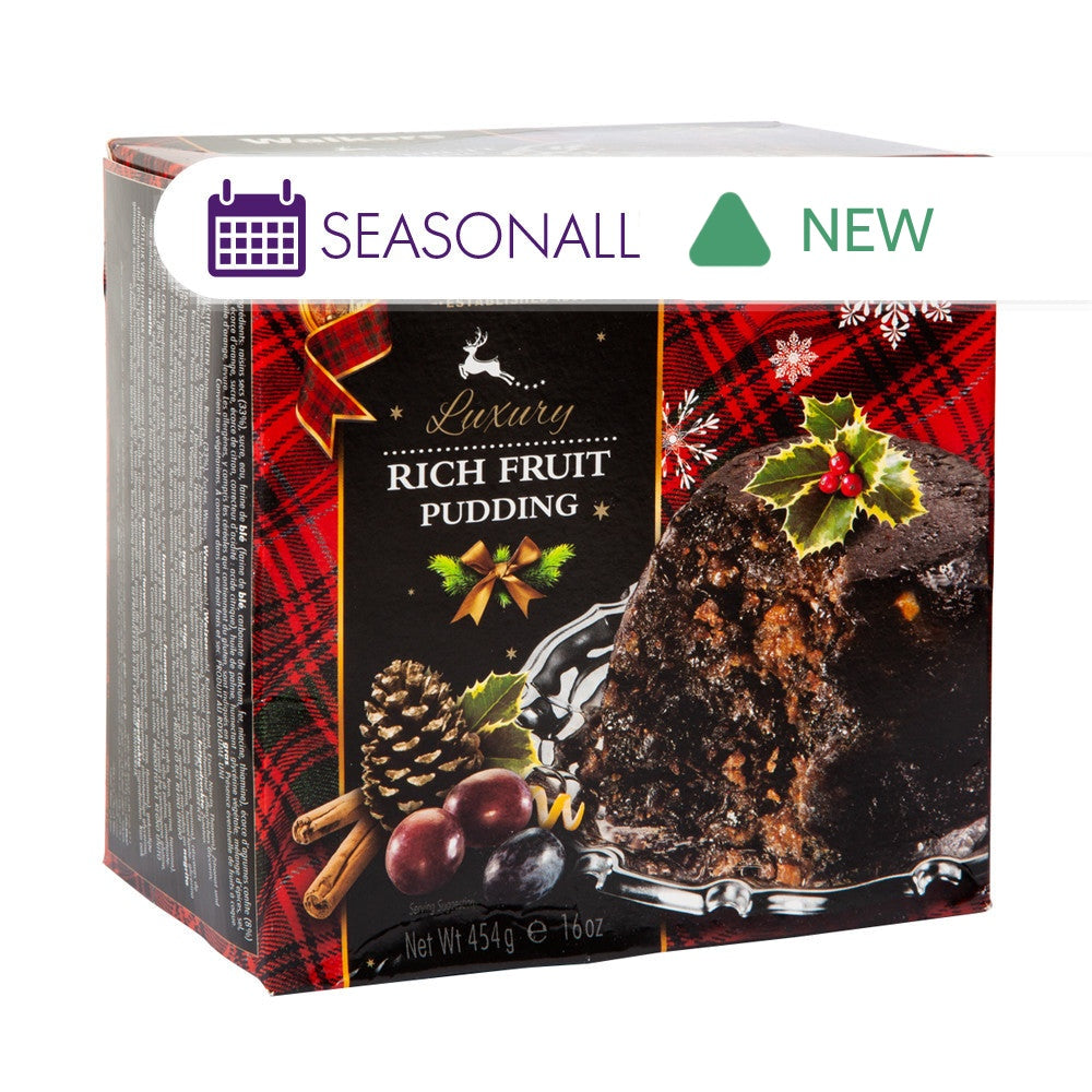 Wholesale Walkers Rich Fruit Pudding 16 Oz Box- Bulk