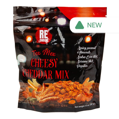 Wholesale Re Snack Tex Mex Cheesy Cheddar Mix 14 Oz Pouch- Bulk