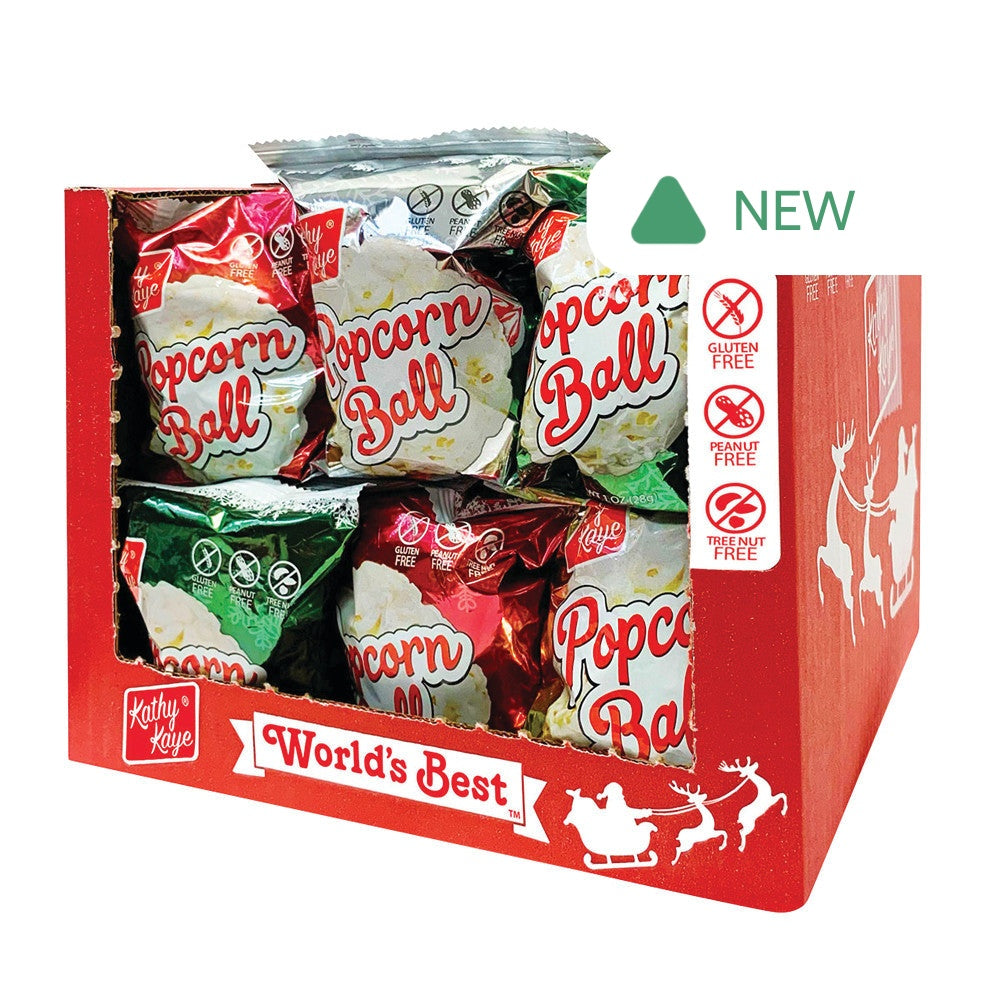 Wholesale Christmas Popcorn Ball 1 Oz- Bulk