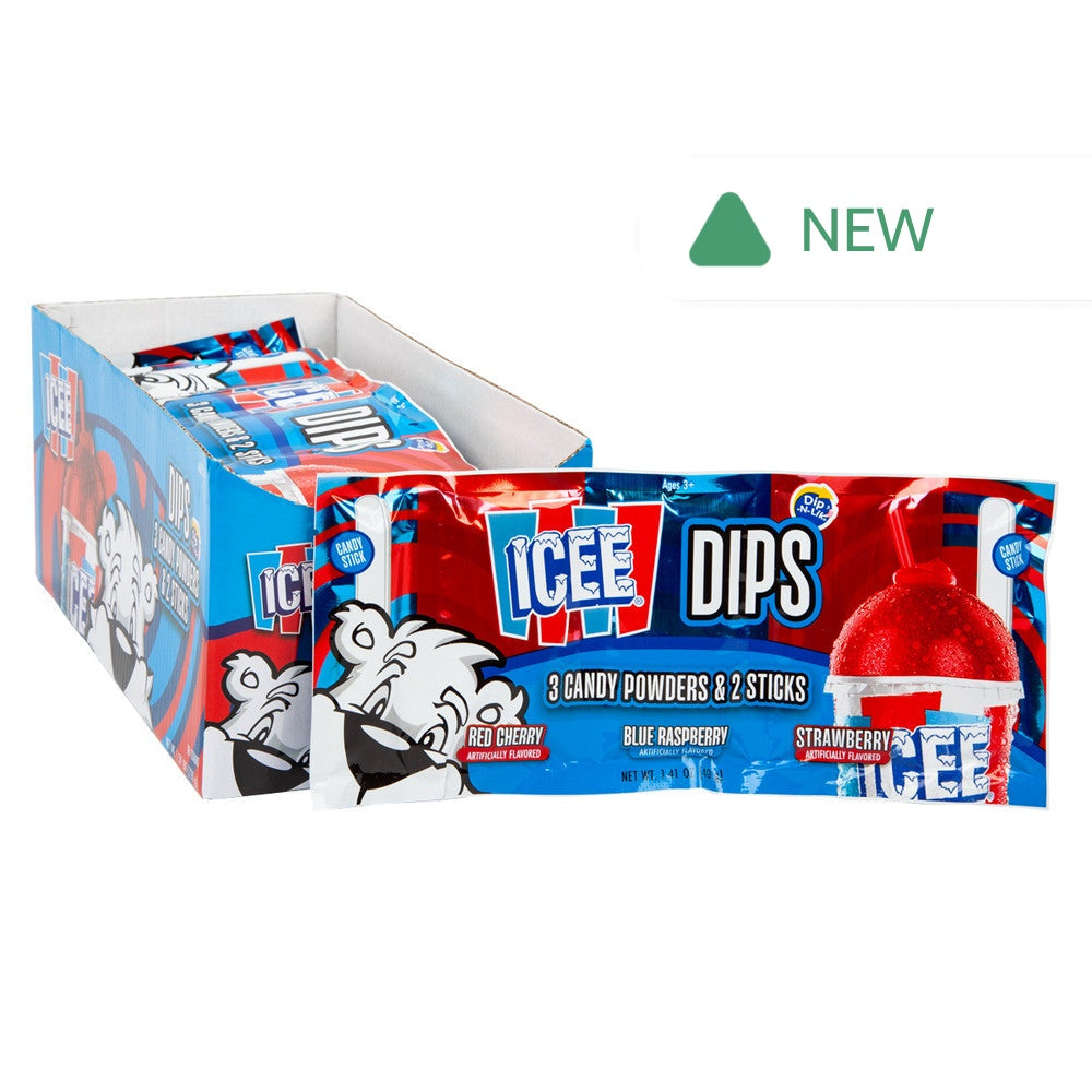 Wholesale Icee Dips Candy Powder 3 Pack 1.41 Oz- Bulk