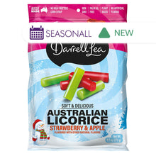 Wholesale Darrell Lea Christmas Strawberry Apple Australian Licorice 9.7 Oz Bag- Bulk