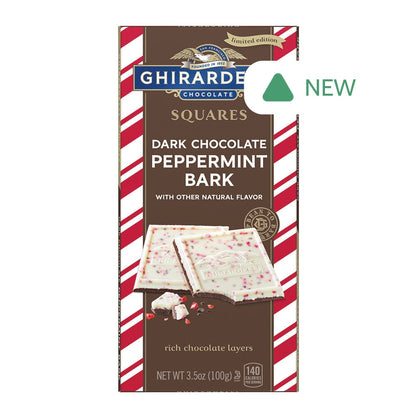 Wholesale Ghirardelli Dark Chocolate Peppermint Bark 3.5 Oz Bar- Bulk