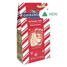Wholesale Ghirardelli Peppermint Bark Snowmen 5.7 Oz Bag- Bulk