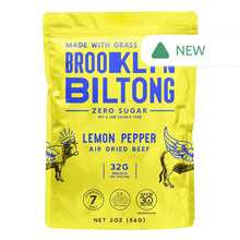 Wholesale Brooklyn Biltong Lemon Pepper Air-Dried Beef 2 Oz Pouch- Bulk