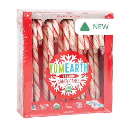 Wholesale Yumearth Organic Candy Canes 10 Piece Box- Bulk