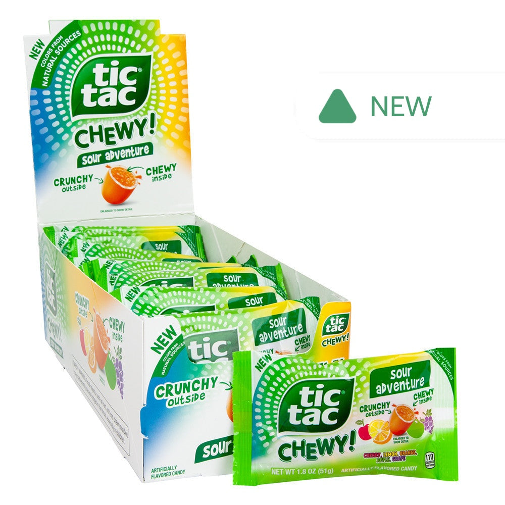 Wholesale Tic Tac Sour Adventure Chewy 1.8 Oz Bag- Bulk