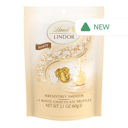 Wholesale Lindt Lindor White Chocolate Truffles 2.1 Oz Peg Bag- Bulk