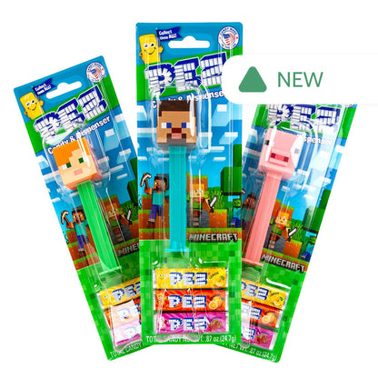 Wholesale Minecraft Pez Assorted 0.87 Oz Blister Pack- Bulk