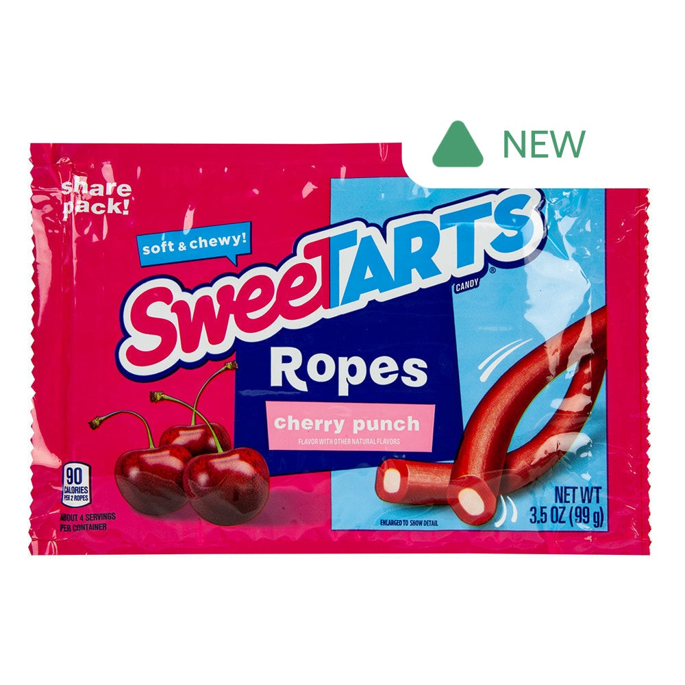 Wholesale Sweetarts Cherry Punch Chewy Ropes 3.5 Oz- Bulk