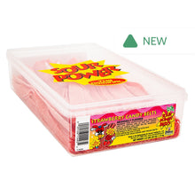 Wholesale Sour Power Strawberry Candy Belts Tub- Bulk