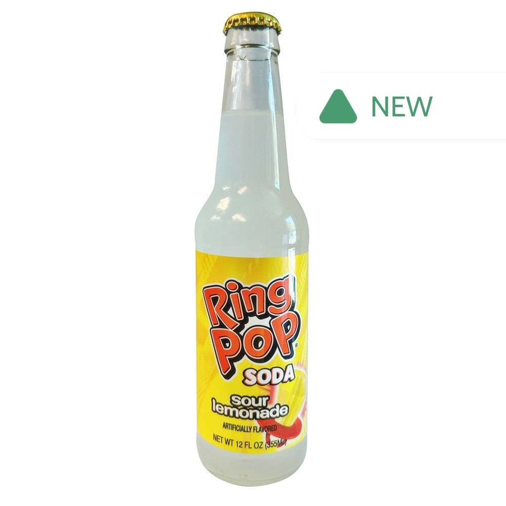 Wholesale Ring Pop Sour Lemonade Soda 12 Oz Bottle- Bulk