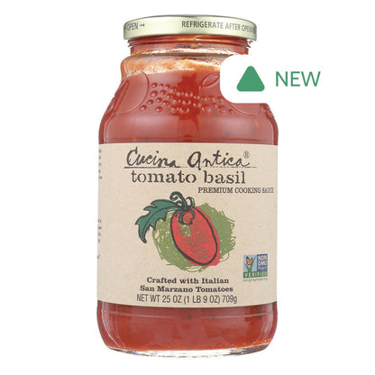 Wholesale Cucina Antica Tomato Basil Sauce 25 Oz Jar- Bulk