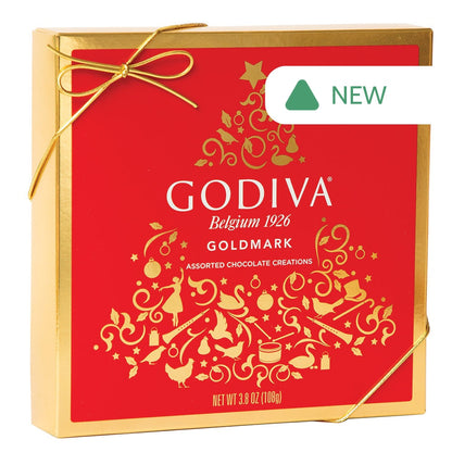 Wholesale Godiva 9 Pc Assorted Chocolates Holiday 3.8 Oz Box- Bulk