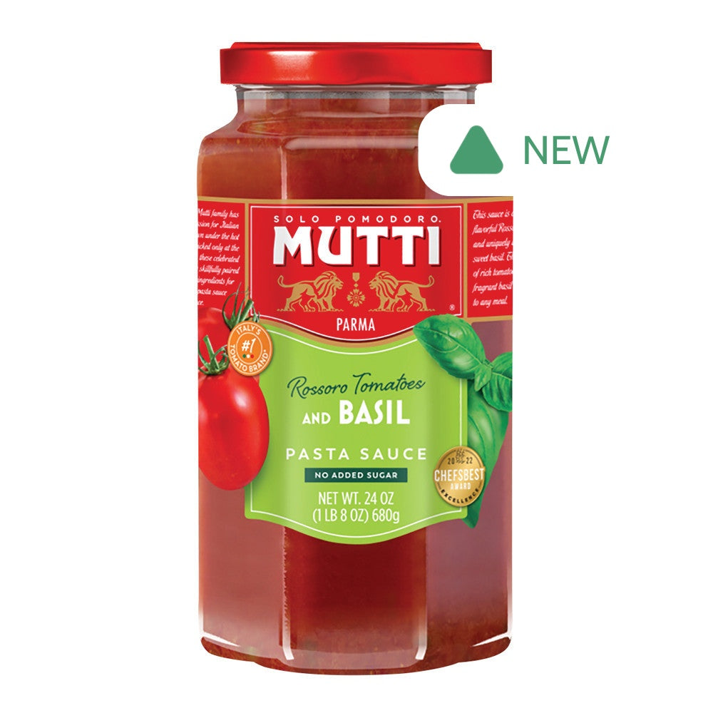 Wholesale Mutti Tomato & Basil Pasta Sauce 24 Oz Jar- Bulk