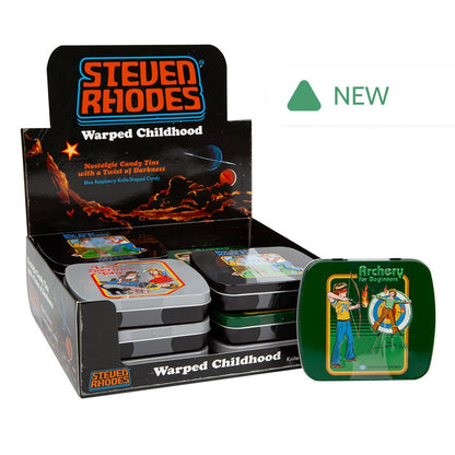 Wholesale Steven Rhodes Warped Childhood Blue Raspberry Candy 1.5 Oz Tin- Bulk