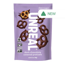 Wholesale Unreal Dark Chocolate Covered Grain-Free Pretzels 3.5 Oz Pouch- Bulk