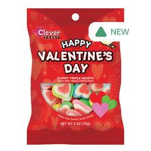 Wholesale Müttenberg Candy Happy Valentines Day Gummy Hearts 4 Oz Peg Bag- Bulk