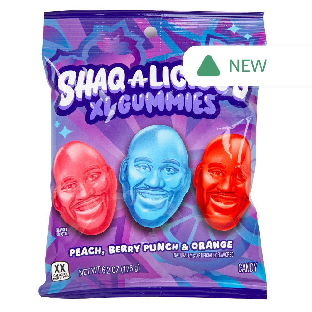 Wholesale Shaq-A-Licious Xl Gummies 6.2 Oz Peg Bag- Bulk