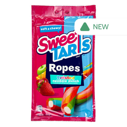 Wholesale Sweetarts Twisted Rainbow Punch Ropes 5 Oz Peg Bag- Bulk