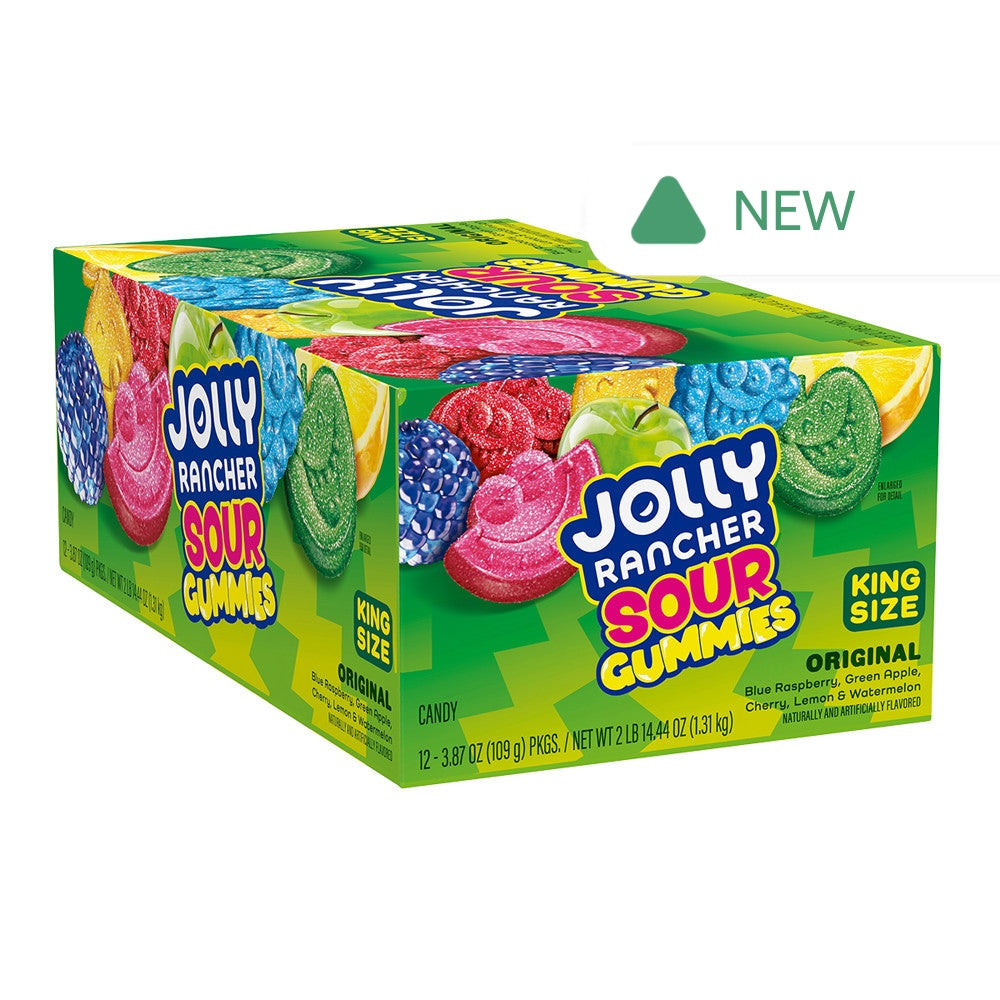 Wholesale Jolly Rancher Sour Gummies King Size 3.87 Oz Bag- Bulk