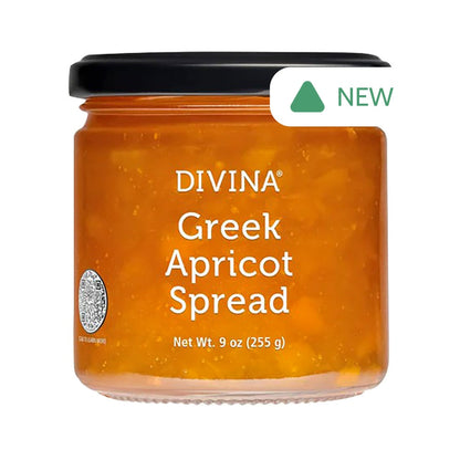 Wholesale Divina Greek Apricot Spread 9 Oz Jar- Bulk