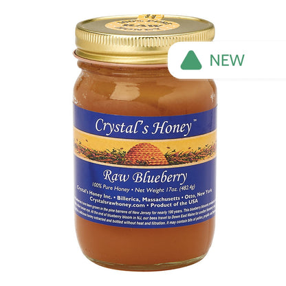 Wholesale Crystal’S Honey Raw Blueberry Honey 17 Oz Jar- Bulk