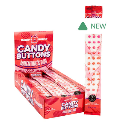 Wholesale Candy Buttons Valentine 0.5 Oz- Bulk