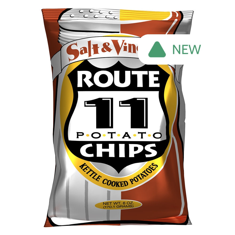 Wholesale Route 11 Salt & Vinegar Potato Chips 6 Oz Bag- Bulk