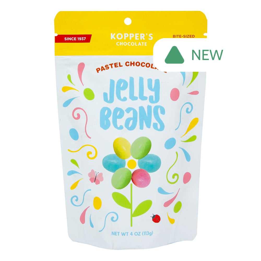 Wholesale Kopper’S Chocolate Pastel Chocolate Jelly Beans 4 Oz Bag- Bulk
