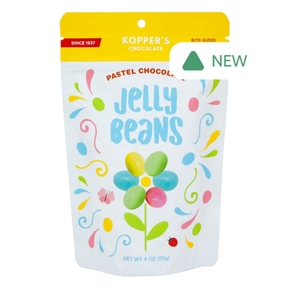 Wholesale Kopper’S Chocolate Pastel Chocolate Jelly Beans 4 Oz Bag- Bulk