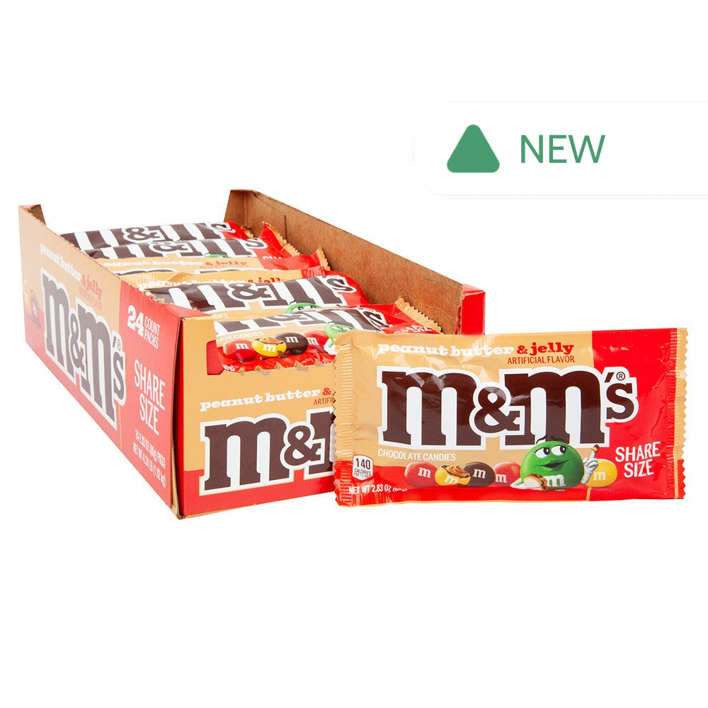 Wholesale M&M'S Peanut Butter & Jelly Share Size 2.83 Oz Bag- Bulk