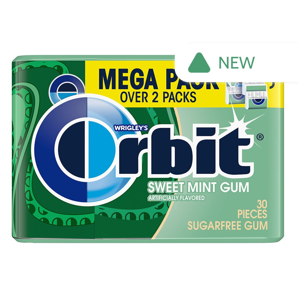 Wholesale Orbit Sugar Free Sweet Mint Gum 30 Piece Mega Pack- Bulk