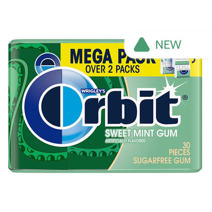 Wholesale Orbit Sugar Free Sweet Mint Gum 30 Piece Mega Pack- Bulk
