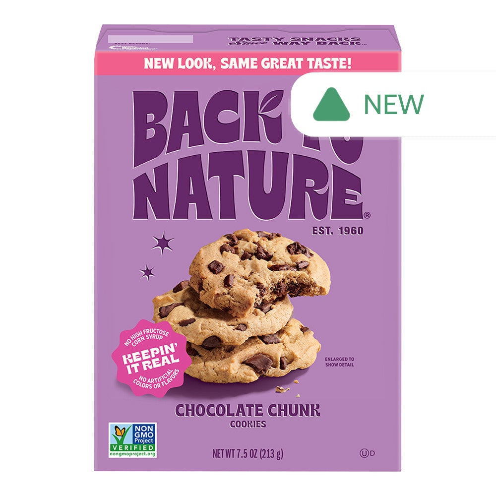 Wholesale Back To Nature Chocolate Chunk Cookies 7.5 Oz Box- Bulk