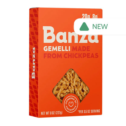 Wholesale Banza Gemelli Chickpea Pasta 8 Oz Box- Bulk
