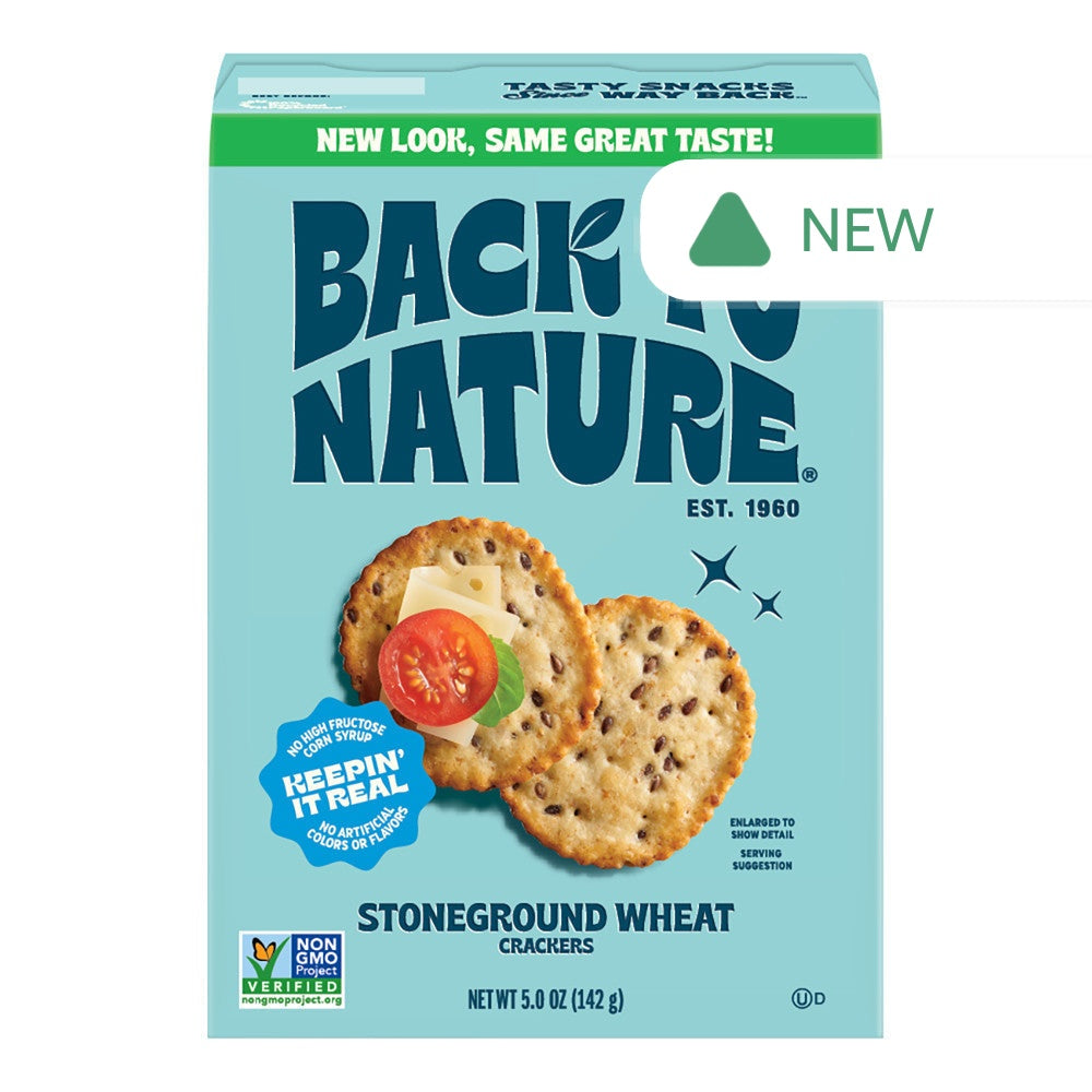 Wholesale Back To Nature Original Stoneground Wheat Crackers 5 Oz Box- Bulk