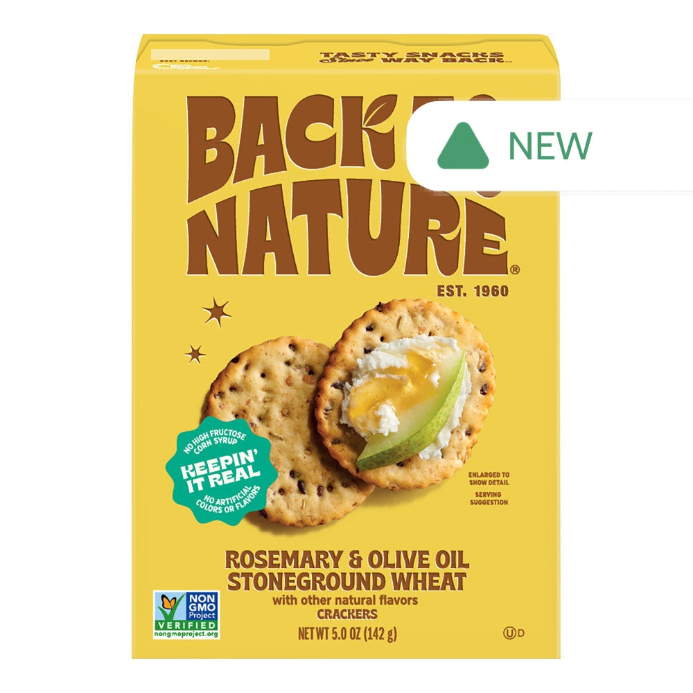 Wholesale Back To Nature Rosemary & Olive Oil Cracker 5 Oz Box- Bulk