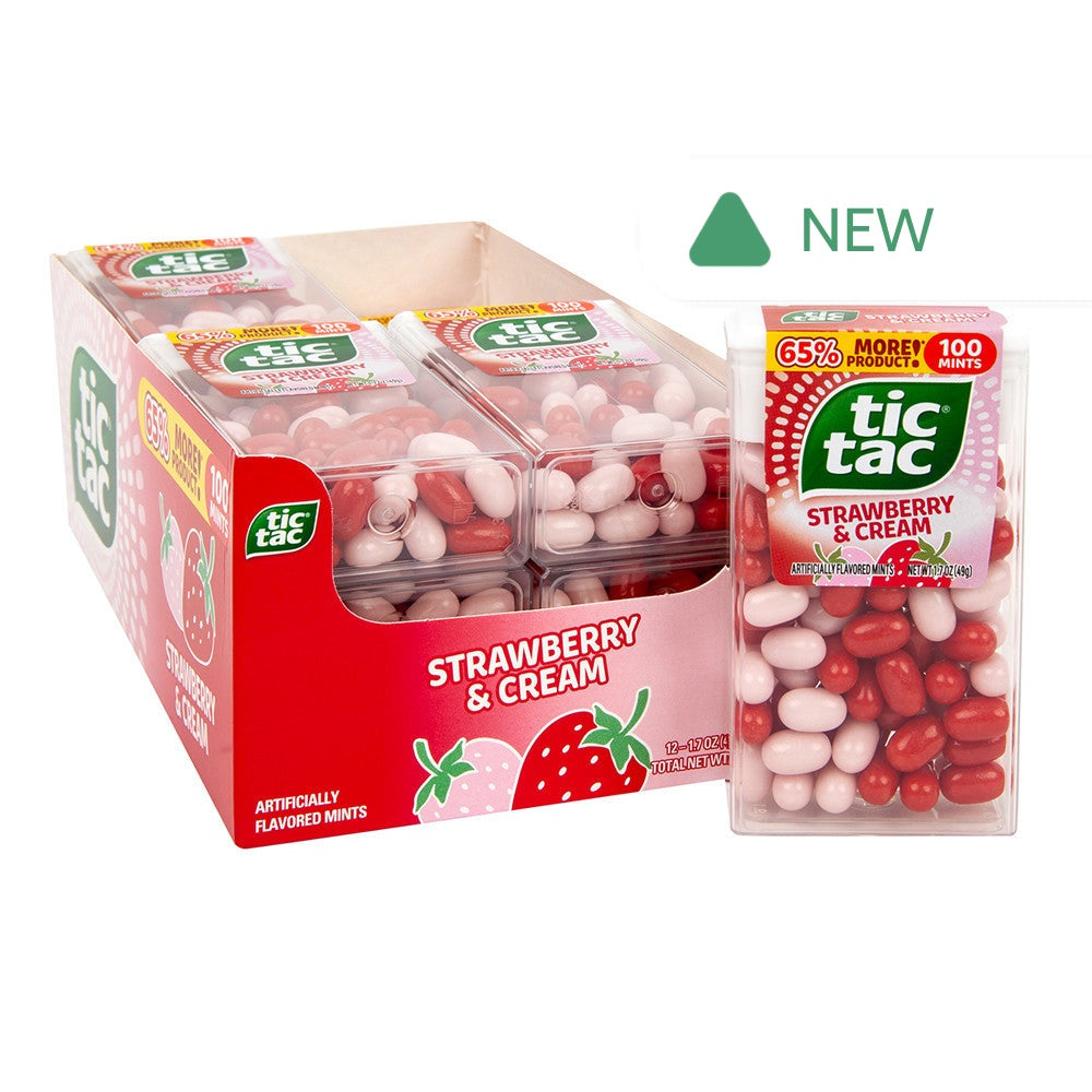 Wholesale Tic Tac Strawberry & Cream 1.7 Oz- Bulk