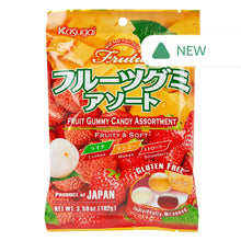 Wholesale Kasugai Frutia Assorted Lychee, Strawberry Mango Gummy Candy 3.59 Oz Peg Bag- Bulk