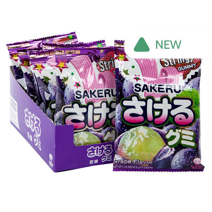 Wholesale Sakeru Grape Gummy 1.16 Oz Peg Bag- Bulk