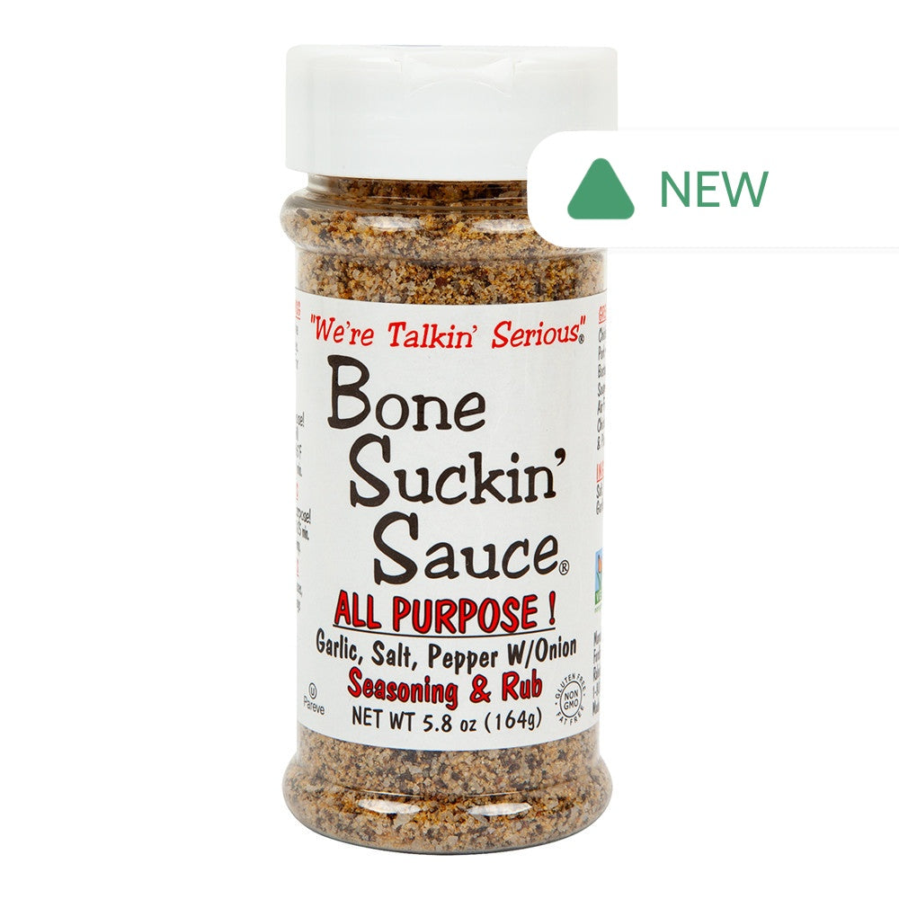 Wholesale Bone Suckin’ Sauce All Purpose Seasoning & Rub 5.8 Oz Shaker Bottle- Bulk