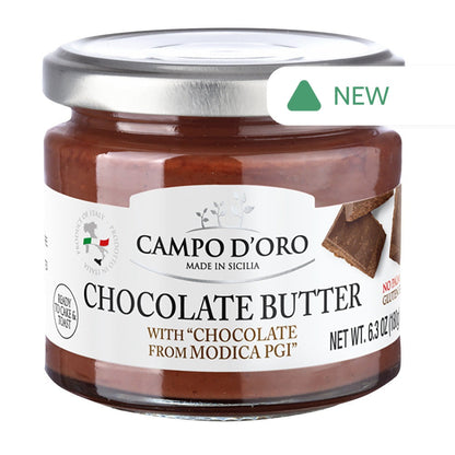 Wholesale Campo D'Oro Chocolate Butter 6.3 Oz Jar- Bulk