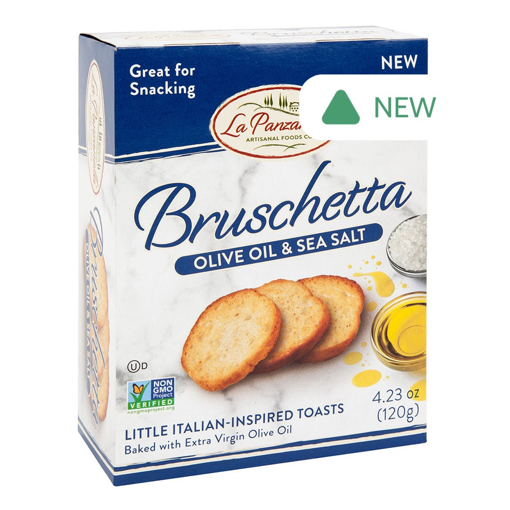 Wholesale La Panzanella Olive Oil & Sea Salt Bruschetta Toasts 4.23 Oz Box- Bulk