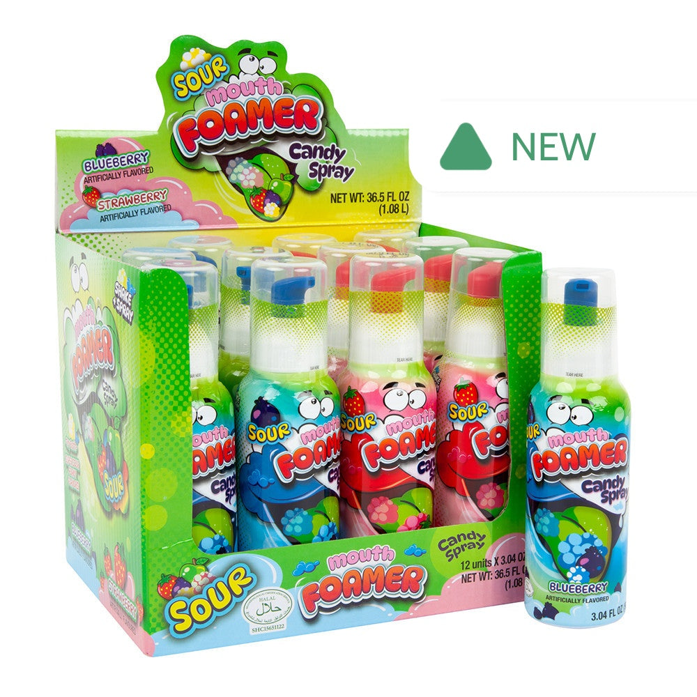 Wholesale Mouth Foamer Sour Candy Spray 3.04 Oz- Bulk